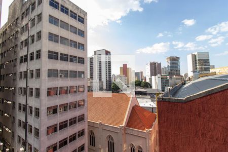 Varanda - Vista  de apartamento para alugar com 1 quarto, 26m² em Liberdade, São Paulo