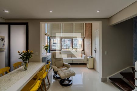 Sala de apartamento para alugar com 1 quarto, 72m² em Paraíso do Morumbi, São Paulo