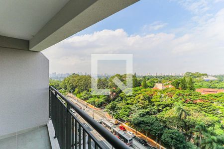 Varanda de apartamento à venda com 1 quarto, 28m² em Santo Amaro, São Paulo
