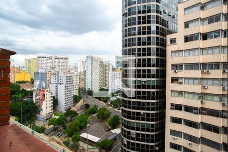 Vista da Suíte de apartamento à venda com 2 quartos, 42m² em Centro, São Paulo