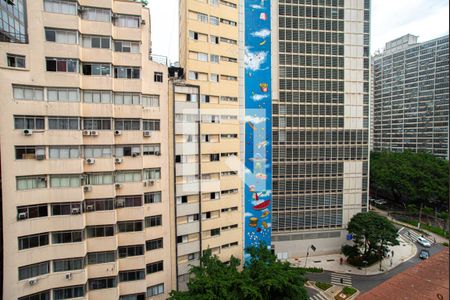 Vista da Suíte de apartamento à venda com 2 quartos, 42m² em Centro, São Paulo