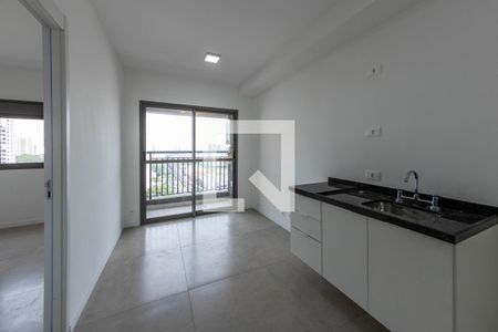 Sala/cozinha  de apartamento para alugar com 1 quarto, 28m² em Vila Independência, São Paulo