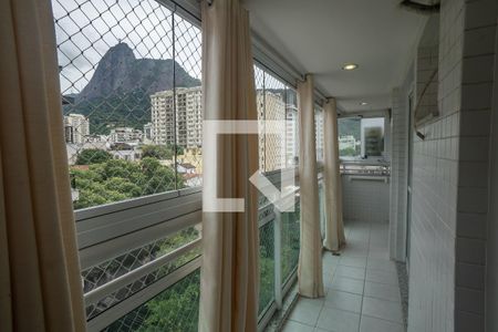 Varanda da Sala de apartamento para alugar com 3 quartos, 111m² em Botafogo, Rio de Janeiro