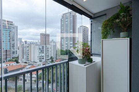 Varanda de kitnet/studio para alugar com 1 quarto, 22m² em Jardim das Acácias, São Paulo