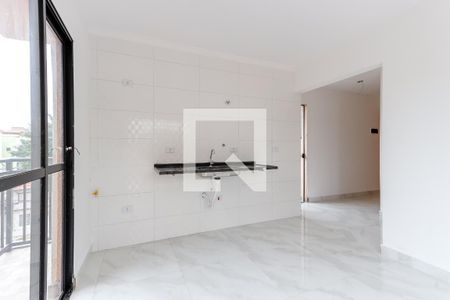 Sala e Cozinha de apartamento à venda com 1 quarto, 55m² em Vila Gustavo, São Paulo