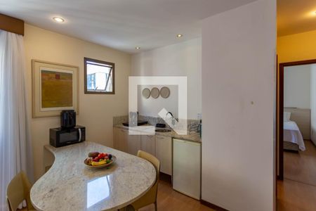 Sala/Cozinha de apartamento à venda com 1 quarto, 45m² em Funcionários, Belo Horizonte