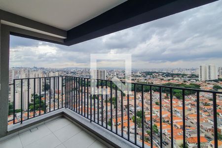 varanda vista de apartamento para alugar com 2 quartos, 52m² em Vila Firmiano Pinto, São Paulo