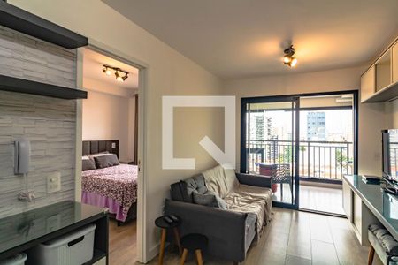 Sala de apartamento para alugar com 1 quarto, 35m² em Mirandópolis, São Paulo