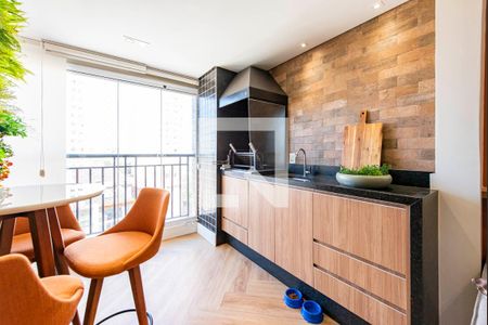 Varanda Gourmet de apartamento à venda com 2 quartos, 61m² em Silveira, Santo André