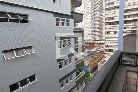 Quarto 1 - Vista - 1º Piso de apartamento para alugar com 2 quartos, 94m² em Pompéia, Santos