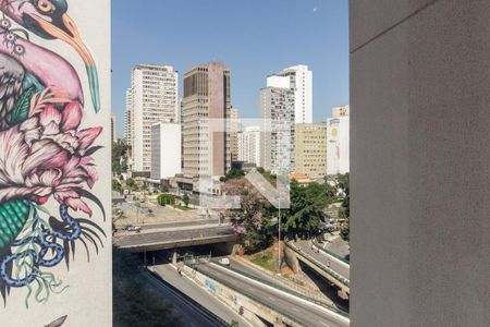 Vista da Sala de apartamento à venda com 1 quarto, 25m² em Vila Buarque, São Paulo