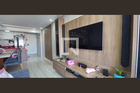 Sala de apartamento à venda com 3 quartos, 70m² em Vila Valparaiso, Santo André
