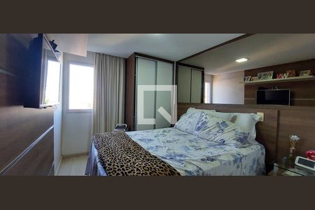 Quarto 1 suíte de apartamento à venda com 3 quartos, 70m² em Vila Valparaiso, Santo André