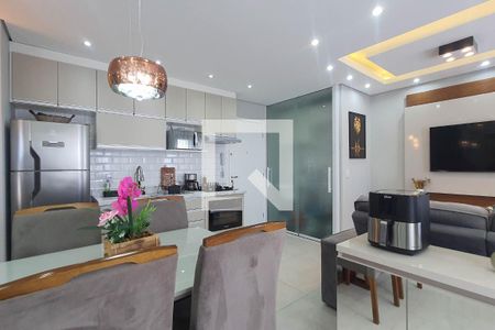 Sala e Cozinha de apartamento à venda com 1 quarto, 36m² em Vila Dom Pedro Ii, São Paulo