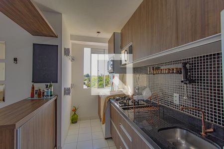 Cozinha e Área de Serviço de apartamento para alugar com 2 quartos, 45m² em Fátima, Canoas