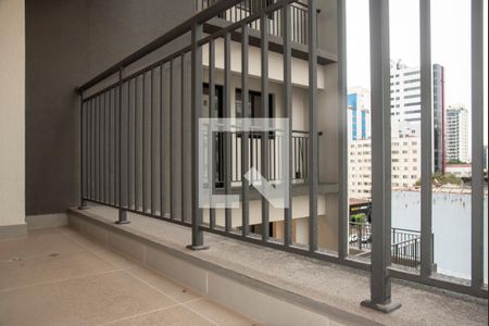 Varanda do Studio de kitnet/studio para alugar com 1 quarto, 27m² em Mirandópolis, São Paulo