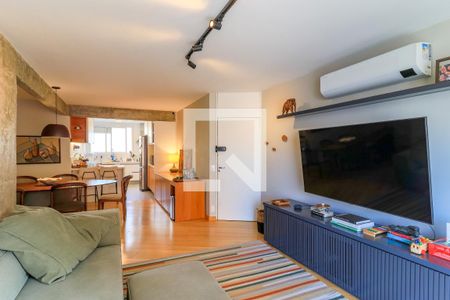 Sala de TV de apartamento à venda com 3 quartos, 108m² em Campo Belo, São Paulo