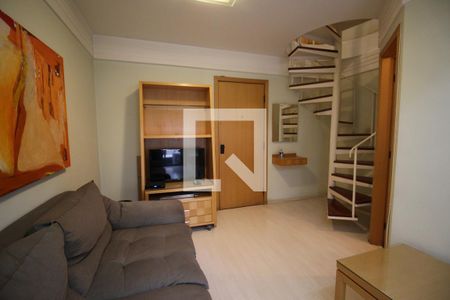 Sala de apartamento para alugar com 1 quarto, 58m² em Moema, São Paulo