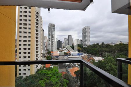 Varanda da Sala de apartamento à venda com 1 quarto, 50m² em Pinheiros, São Paulo