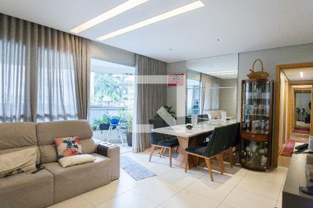 sala de apartamento à venda com 3 quartos, 106m² em Vila da Serra, Nova Lima