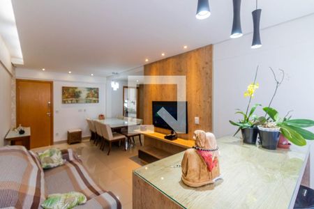 Sala de apartamento à venda com 3 quartos, 90m² em Sagrada Família, Belo Horizonte