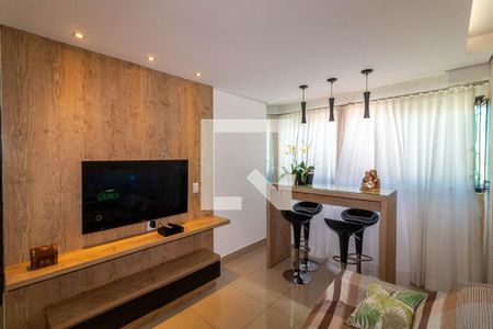 Sala de apartamento à venda com 3 quartos, 90m² em Sagrada Família, Belo Horizonte