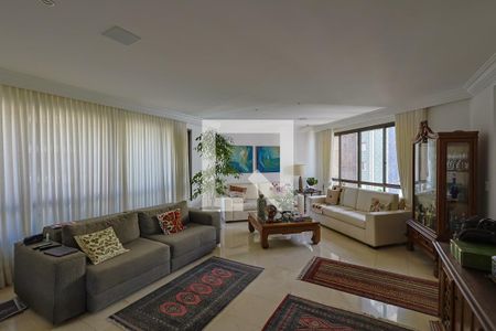 Sala de apartamento à venda com 4 quartos, 187m² em Sion, Belo Horizonte