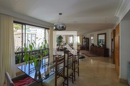 Sala de apartamento à venda com 4 quartos, 187m² em Sion, Belo Horizonte