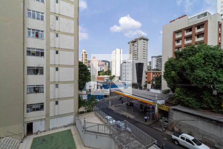 Vista da sala  de apartamento à venda com 3 quartos, 90m² em Serra, Belo Horizonte