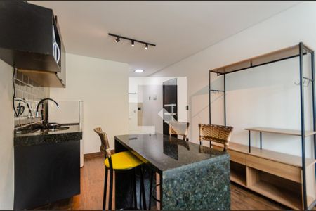 Cozinha de kitnet/studio para alugar com 1 quarto, 24m² em Vila Primavera, São Paulo