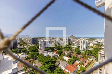 Varanda Vista de apartamento à venda com 3 quartos, 107m² em Recreio dos Bandeirantes, Rio de Janeiro