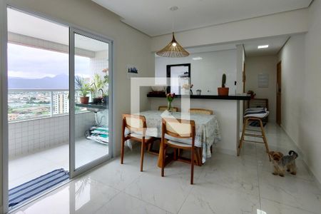 Sala de apartamento para alugar com 2 quartos, 80m² em Caiçara, Praia Grande