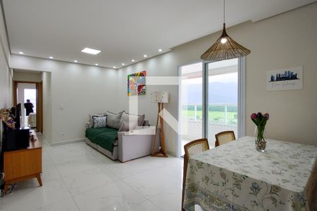 Sala de apartamento para alugar com 2 quartos, 80m² em Caiçara, Praia Grande