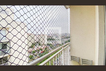 Varanda Sala - Sala de Jantar de apartamento para alugar com 2 quartos, 52m² em Vila Homero Thon, Santo André