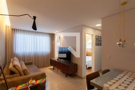 Sala de apartamento à venda com 2 quartos, 62m² em Santa Amélia, Belo Horizonte