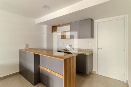 Cozinha de apartamento para alugar com 1 quarto, 33m² em Vila Buarque, São Paulo