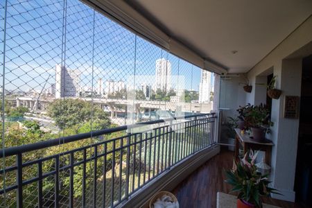Varanda Gourmet - Vista de apartamento para alugar com 3 quartos, 109m² em Jardim Aeroporto, São Paulo