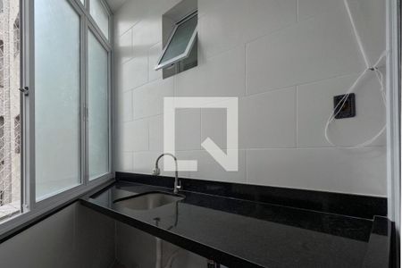 Varanda Gourmet de kitnet/studio para alugar com 1 quarto, 31m² em Gonzaga, Santos