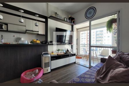 Sala de apartamento à venda com 2 quartos, 57m² em Vila Homero Thon, Santo André