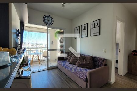 Sala de apartamento à venda com 2 quartos, 57m² em Vila Homero Thon, Santo André