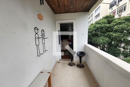 Varanda de apartamento à venda com 3 quartos, 110m² em Laranjeiras, Rio de Janeiro
