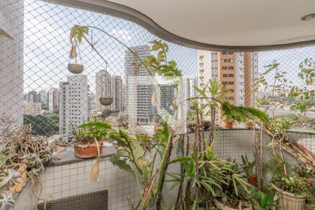 Varanda da Sala de apartamento para alugar com 4 quartos, 160m² em Campo Belo, São Paulo