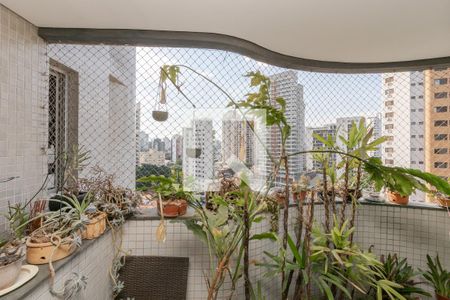 Varanda da Sala de apartamento à venda com 4 quartos, 160m² em Campo Belo, São Paulo