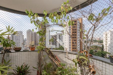 Varanda da Sala de apartamento para alugar com 4 quartos, 160m² em Campo Belo, São Paulo