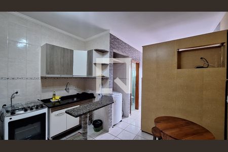 Sala/Cozinha de kitnet/studio para alugar com 1 quarto, 34m² em Jardim Melvi, Praia Grande