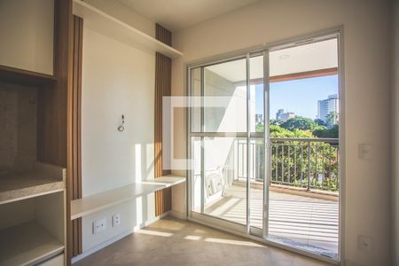 Sala / Cozinha de apartamento para alugar com 1 quarto, 34m² em Vila Clementino, São Paulo