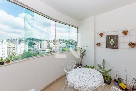 Varanda da Sala de apartamento à venda com 3 quartos, 100m² em Buritis, Belo Horizonte