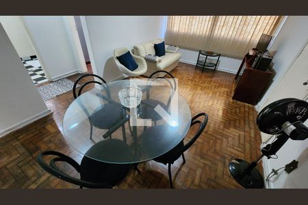 Detalhe Sala de apartamento para alugar com 2 quartos, 70m² em Aparecida, Santos