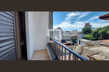 Varanda do Quarto 1  de apartamento à venda com 2 quartos, 49m² em Vila Humaita, Santo André