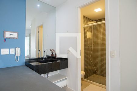 Banheiro de kitnet/studio à venda com 1 quarto, 35m² em Consolação, São Paulo